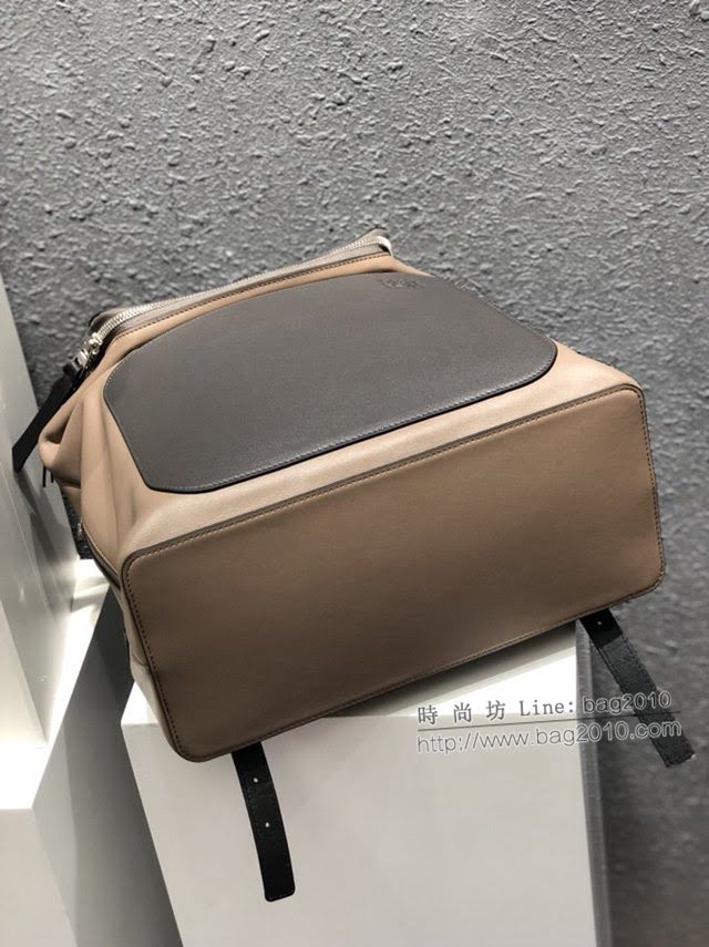 LOEWE包包 羅意威雙肩包 羅意威拼接後背包  tcl1383
